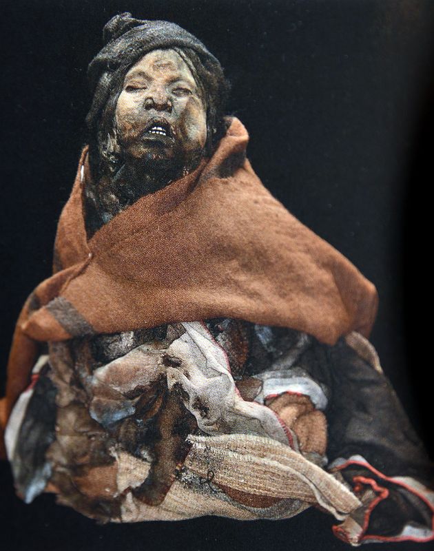 08-07 Photo Of Mummified Body of A Child Discovered At the Peak of Llullaillaco in 1999 MAAM Museo Arquelogico de Alta Montana Salta Plaza 9 de Julio